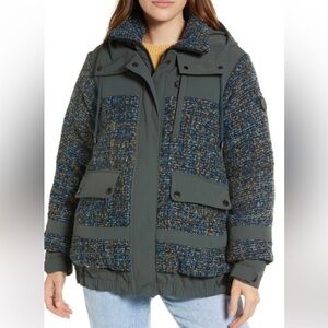 NOIZE Safara Mixed Media Jacket Wavelight Size medium